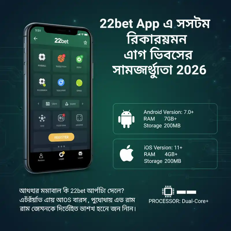 22bet App System Requirements 2026